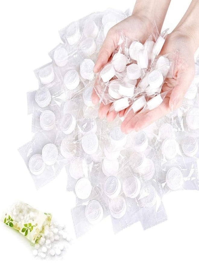 Feelhigh Compressed Towel Coin Tissues Portable Wipe Napkin Paper Tablets Non-Woven Disposable Home Hand Wipes for Travel Camping Beauty Salon Outdoor For Kids And Adults (200pcs) - Image 1